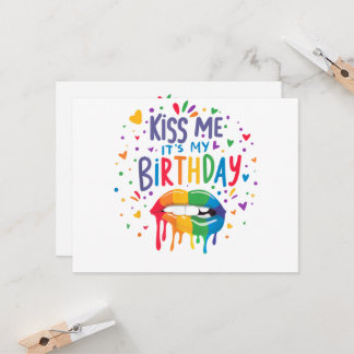 Küss mich, es ist mein Geburtstag Einladung
