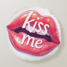 Küss mich Glänzende rote Lippen Kunstillustration