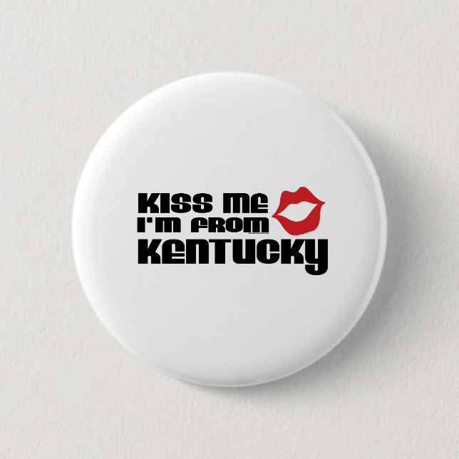 Kuss mich, ich bin aus Kentucky Button (Vorderseite)