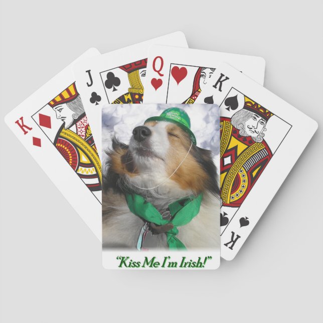 Küss mich, ich bin Irin! Spielkarten (Rückseite)