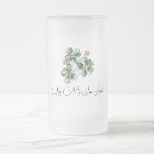 Küss mich, ich bin irisch grün gold St. Patricks T Mattglas Bierglas