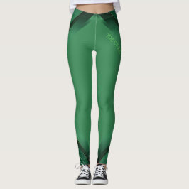 Küss mich, ich bin irisch grüne geometrische Activ Leggings