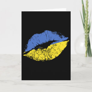 Küss mich, ich bin Ukrainer! Stolz ukrainischer Va Karte