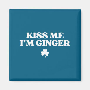 Küss mich, ich habe rote Haare, lustiges St. Patri Magnet