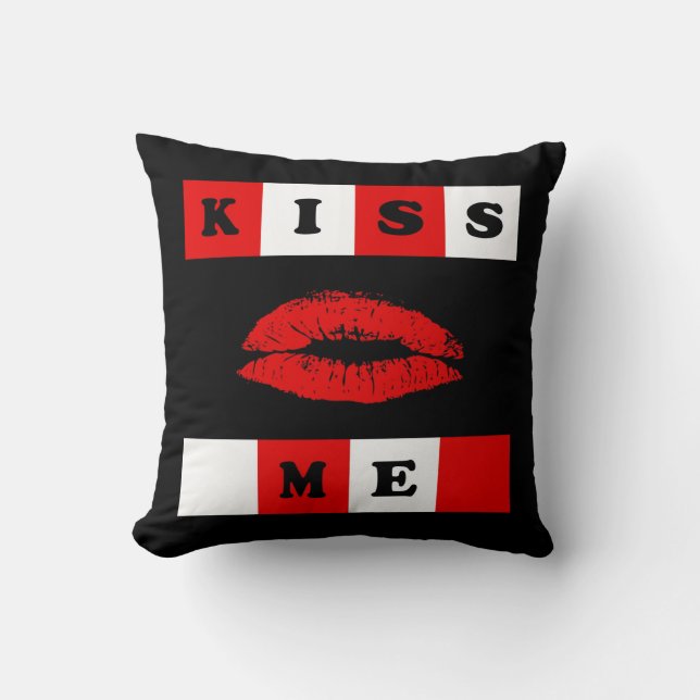 Küss mich! kissen (Vorderseite)