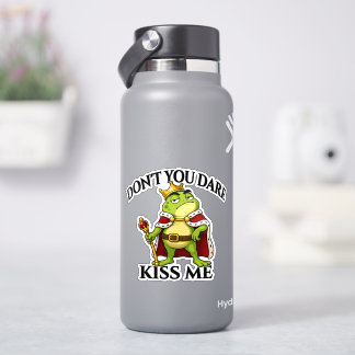 Küss mich nicht, Froschkönig Aufkleber