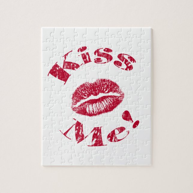 Küss mich! Rote Lippen (Vertikal)