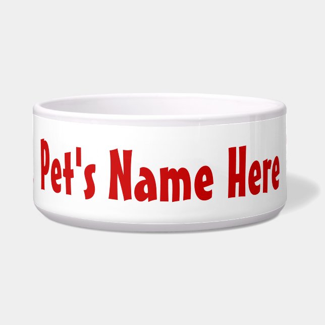 Küss mich! Rote Lippen Napf (Vorderseite)