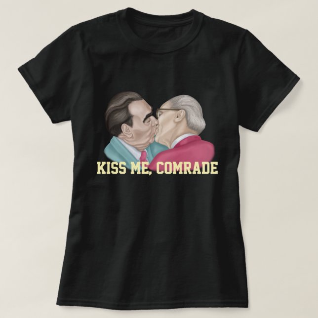 Kuss mich T-Shirt (Design vorne)