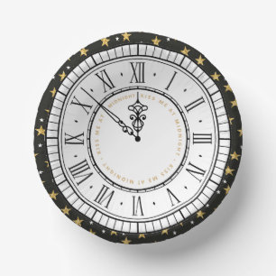 Küss mich um Mitternacht, New Years Clock Pappteller