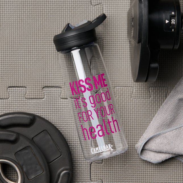 Küss mir, dass es gut für deine Gesundheit ist Trinkflasche (Fitnessstudio (gedreht))