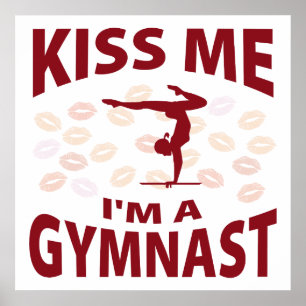 Küss mir, ich bin Gymnast Poster