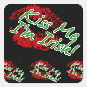Kuss mir, ich bin irische Lips Stickers