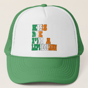 Küss mir, ich bin Leprechaun Truckerkappe