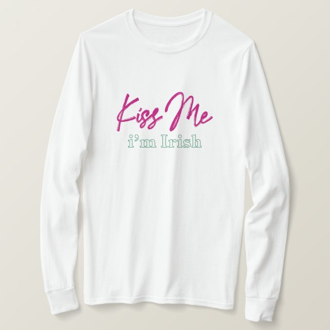'küss mir i'm irish' T-Shirt (Design vorne)