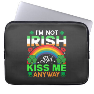 Kuss mir trotzdem irisch Spaß Design-63942 Laptopschutzhülle