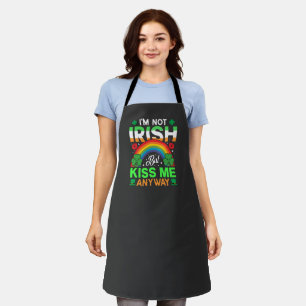 Kuss mir trotzdem irisch Spaß Design-63942 Schürze