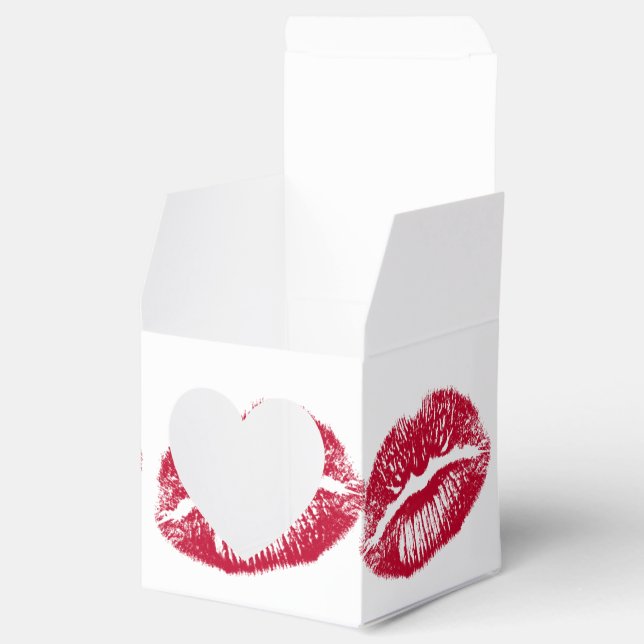 Kuss, rote Lippen Geschenkschachtel (Geöffnet)