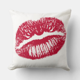Kuss, rote Lippen Kissen