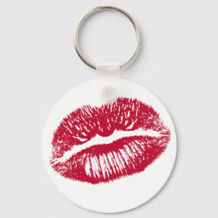 Kuss, rote Lippen Schlüsselanhänger