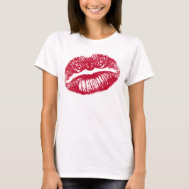Kuss, rote Lippen T-Shirt