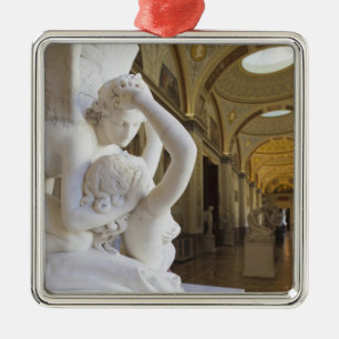 Kuss von Amor und Psyche, von Antonio Canova Silbernes Ornament