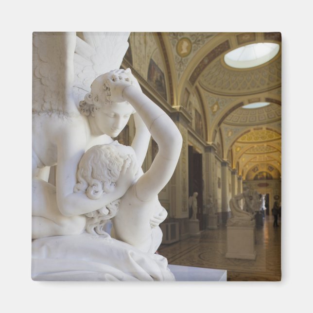 Kuss von Cupid und Psyche, von Antonio Canova Magnet (Vorne)