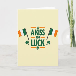 Kuss zum Glück Irish Pride Karte