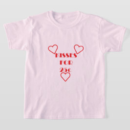 Küsse für 25 Cent - T - Shirt für Mädchen