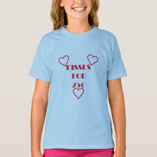 Küsse für 25 Cent - T - Shirt für Mädchen