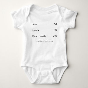 Küsse & Kuscheln Lustiger Baby-Mama-Spruch Baby Strampler