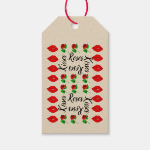 Küsse und Rose Geschenkanhänger