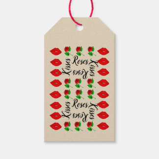 Küsse und Rose Geschenkanhänger