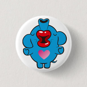 Küsselefant Button