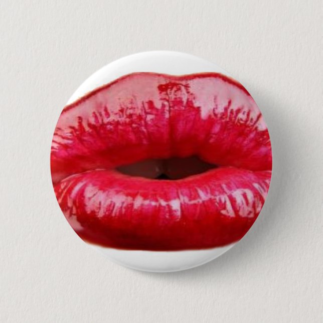 Küssen der Lippen! Button (Vorderseite)
