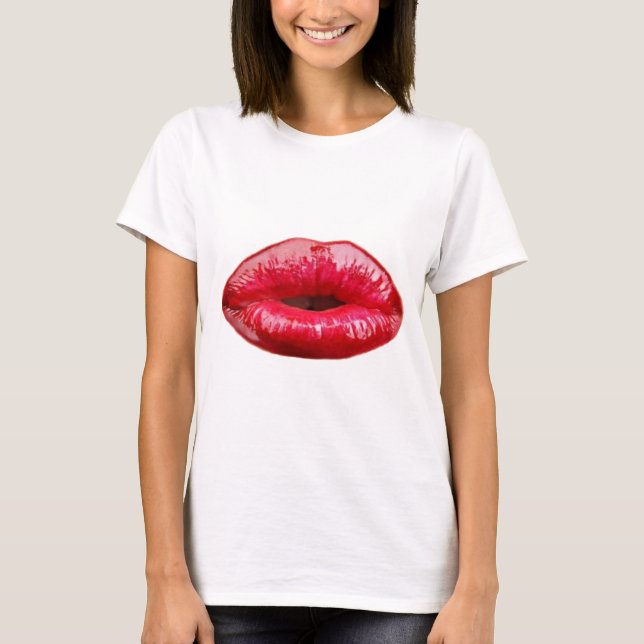 Küssen der Lippen! T-Shirt (Vorderseite)