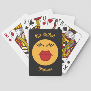 Küssen der Spielkarten des kundenspezifischen