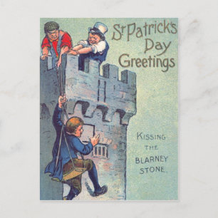 Küssen des Blarney Castle Stone Postkarte