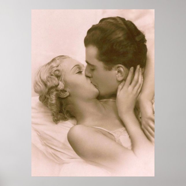 Küssen in Rosa Poster (Vorne)