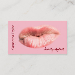 Küssen Lippen Beauty Stylist anpassbar Visitenkarte