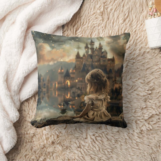 Kussen met Princess Elly in Fantasy Sfeer  Kissen (Decke)