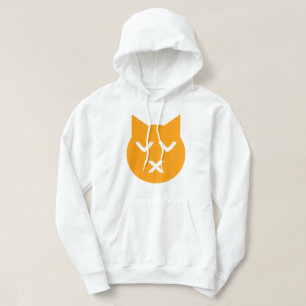 Küssen mit geschlossenen Augen Emoji Katze Hoodie