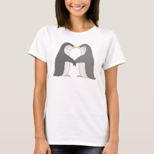 Küssen Penguinsdes niedlichen Penguin-Grafik-T - T-Shirt