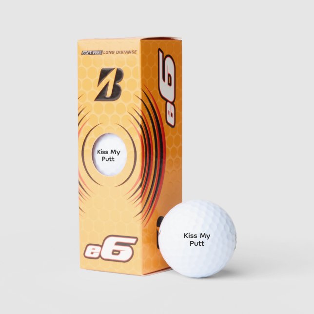 Küssen Sie mein Putt Golf Ball Geschenk - Funny Cu (Verpackungen)