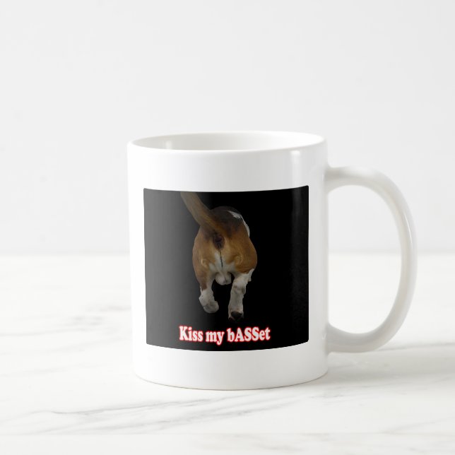 Küssen Sie meinen Dachshund Kaffeetasse (Rechts)