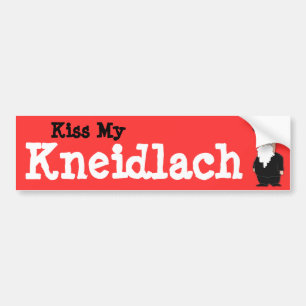 Küssen Sie meinen Kneidlach ("Matza Bälle") Autoaufkleber