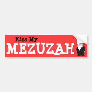 Küssen Sie meinen Mezuzah Autoaufkleber