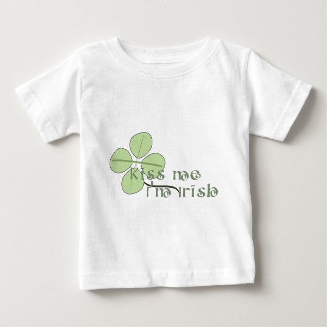 Küssen Sie mich, den ich irisch bin Baby T-shirt (Vorderseite)