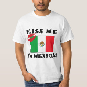 Küssen Sie mich, den ich mexikanisch bin T-Shirt