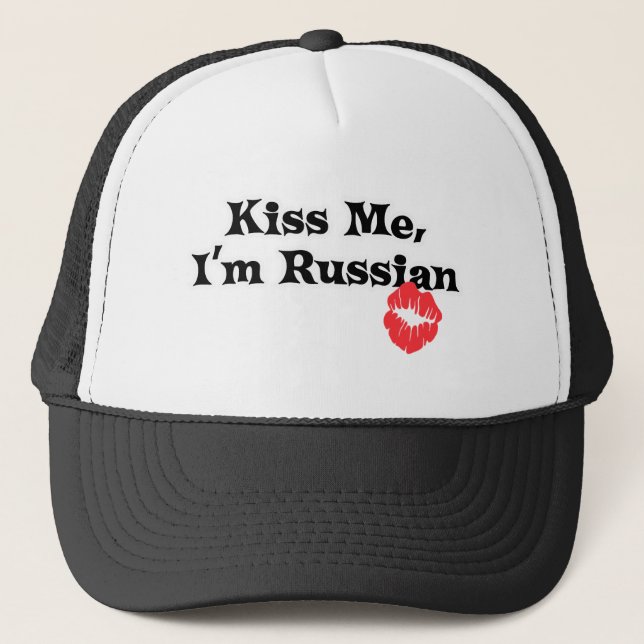 Küssen Sie mich I' m-Russe Truckerkappe (Vorderseite)